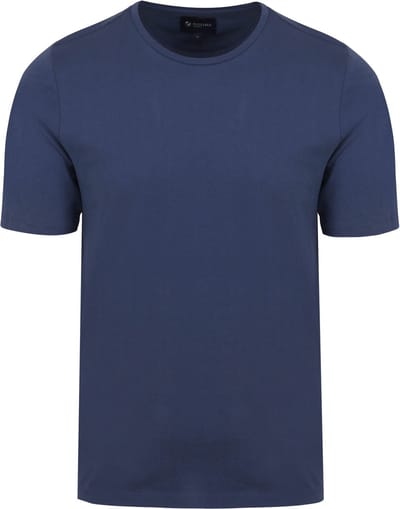 Suitable Respect T-shirt Jim Denim Blauw - Maat L - Heren - Casual T-shirts