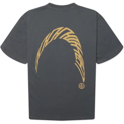 Woodbird Wbbaine warp tee 2626-416 slate blue
