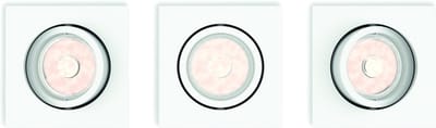 Philips Enneper inbouwspot - 3-lichts - wit - vierkant