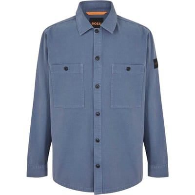 Boss Heren Locky Oversized Overshirt (Blauw)