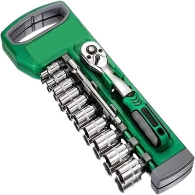 Dopsleutelset - Ratelsleutelset Doppenset - Auto Reparatie - 72 Tanden Ratel - 1/4" - 3/8" - Mat Chroom