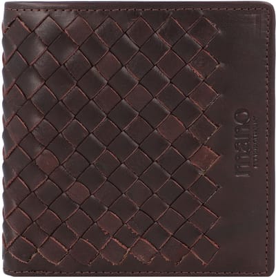 mano Don Luca Portemonnee Leer 10,5 cm - Jongens - Staand formaat - dunkelbraun