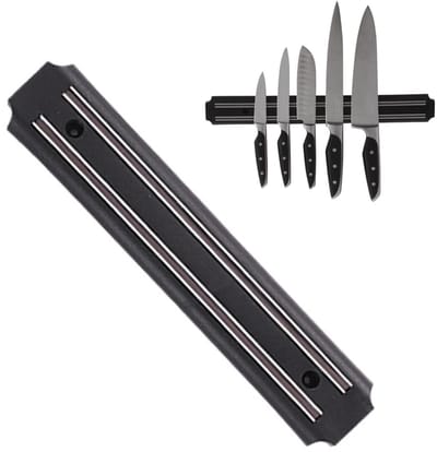 Dailygoods- Messenhouder met Supermagneet - Magnetische Keukengerei Houder - 25 cm - Roestvrij Staal - Snelle Installatie - Elegante Afwerking - Magnetische Strip
