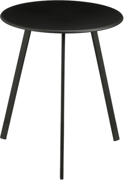 Mica Decorations Seatle Bijzettafel voor Buiten - Salontafel Rond - Plantentafel en Koffietafel - H45 x D38 cm - IJzer - Zwart
