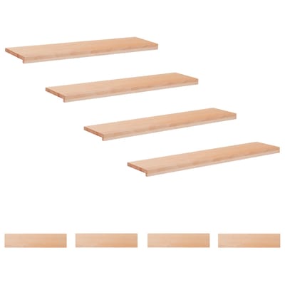 vidaXL - Traplopers - 8 - st - 110 - x - 25 - x - 2 - cm - Naturel - Massief - beukenhout