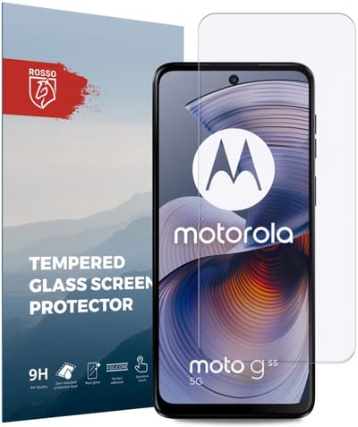 Rosso Screen Protector Geschikt voor Motorola Moto G55 | 9H Tempered Glass | Glasplaatje | Beschermlaag | Beschermglas | 9H Hardheid
