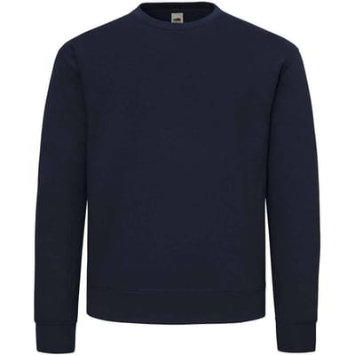 Fruit of the Loom Heren Superkatoenen Sweatshirt (Deep Navy)