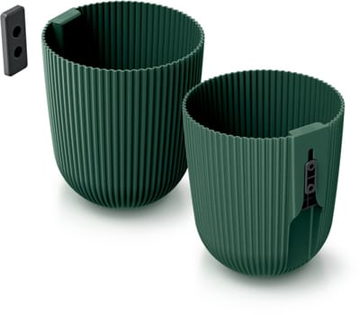 Prosperplast Milly - Muur bloempot - Pine Green - 14,6 cm - 2,1 liter