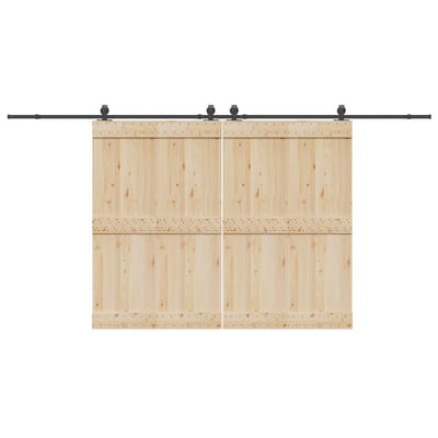 vidaXL - Doos - met - onderdelen - voor - schuifdeur - 427 - cm - staal - zwart