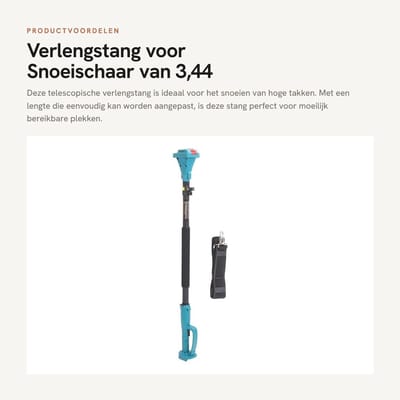 Dailygoods - Verlengstang voor Snoeischaar van 3,44 Ft tot 4,92 Ft