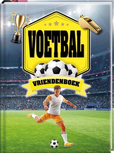 Voetbal Vriendenboek - 80 Pagina's - Hardcover - Invulboek voor Kinderen