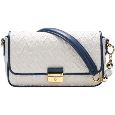 Niche Design Transport Kralen Gevouwen Onderarmtassen voor Damesmode Crossbody Tassen white