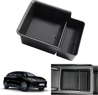 Center Console Opbergdoos voor MG 4 EV (2022-2024) - Armsteun Organizer en Handschoenenkast Accessoire (Zwart) voor RHD Modellen