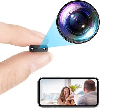 Mini WiFi-camera voor binnen- en Buitenbewaking van Babydieren, 1080P HD Draadloze Huisbeveiligingscamera met Nachtzicht, Bewegingsdetectie, Kleine Verborgen Spionagecamera