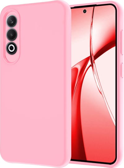 Hoesje - Geschikt voor OnePlus Nord CE4 - Sterk & Shockproof - Hoes Cover - Siliconen Case - Lichtroze
