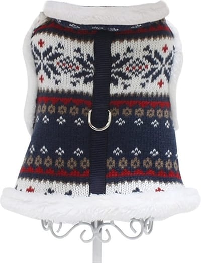 Croci harnas voor hond  fashion xmas blue 36-41 cm