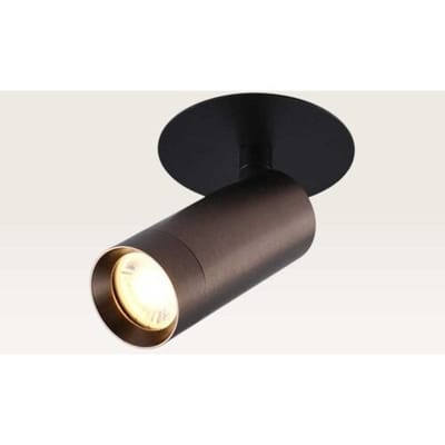LUSENZ Inbouwspot Mavion nero bronzo - Mini GU10 (MR11) - Spotlight - Zwevend licht - IP20 voor binnen - Zwart en brons - Met doorlusbedrading