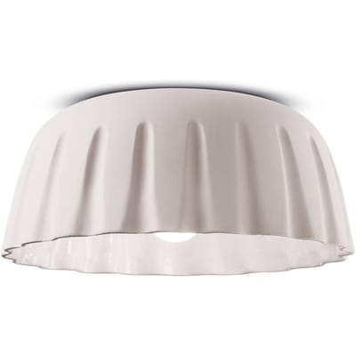 Ferroluce Plafondlamp Madame Gres keramiek, hoogte 17 cm, wit
