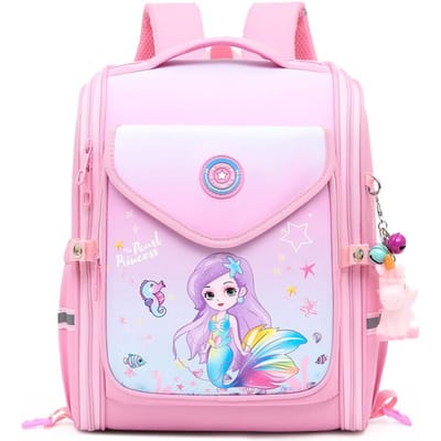 Sacs à dos orthopédiques 3D pour l'école pour filles Dessin animé Sirène Imperméables Sacs pour l'école primaire Sacoche pour enfants Sac à dos Mochila Escolar