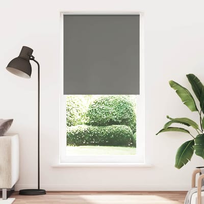 vidaXL - Rolgordijn - verduisterend - 105x210 - cm - stofbreedte - 100,7 - cm - grijs
