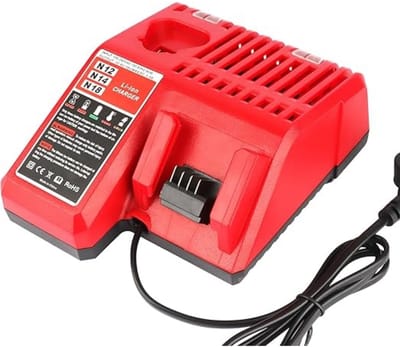 TOVBMUP M12 & M18-lader - Snellader - Geschikt voor Milwaukee M18 & M12-accu's