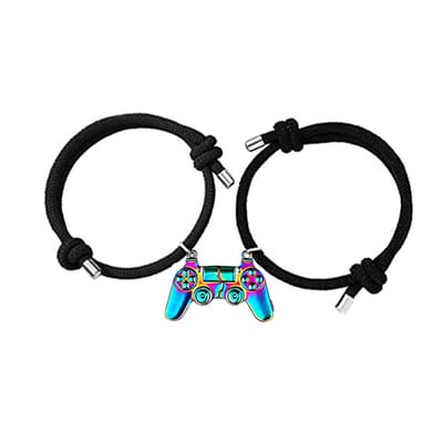 Bixorp Friends Regenboog Controller Vriendschapsarmbandjes voor 2 - iriserend Effect - BFF Armband