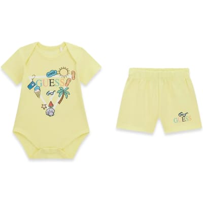 Set van body en korte broek voor peuterjongen Guess STR