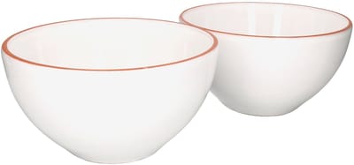 Set van 2 slakommen Wol 24cm L wit - 1832/24