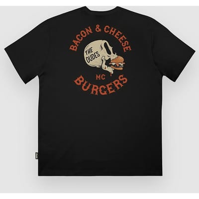 The Dudes Bacon & Cheese Classic T-Shirt zwart