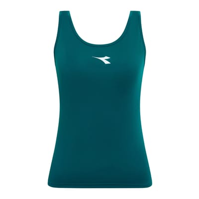 Diadora Court Tanktop Dames-donkergroen