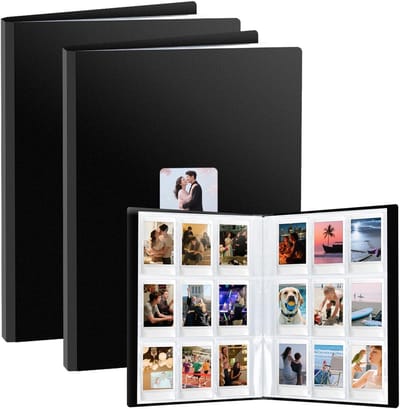 Dailygoods- Fotoalbum Geschikt voor Polaroid - Insteekalbum 6x9 cm - 216 Vakjes - Fotoboek met Venster - Bescherming tegen Water/Stof - Gepersonaliseerd Ontwerp