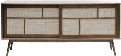 Dressoir Barrali Smoked Eiken 180cm - Giga Living