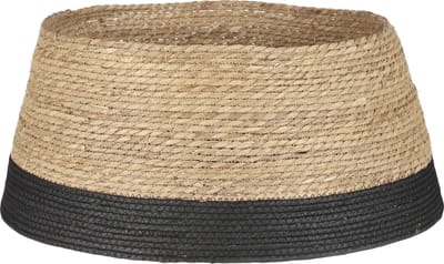 House of Seasons Kerstboomrok - H26 x Ø58 cm - Zeegras - Zwart
