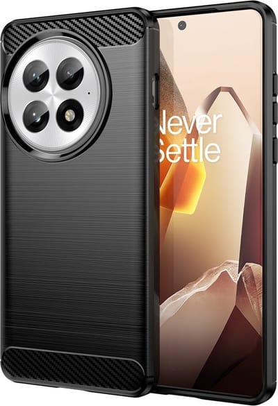 Coverup Hoesje - Geschikt voor OnePlus 13 Hoesje - Coverup Armor Brushed TPU Back Cover - Zwart