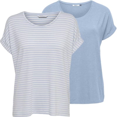 ONLY - ONLMOSTER S/S TOP CS JRS 2PACK - Meisjes - Blouses