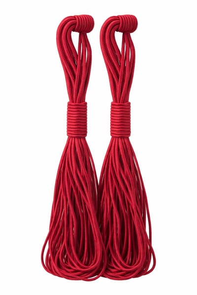 Gordijn embrasses – Set van 2 – Bordeaux rood – 88 cm – Decoratieve Gordijnbinders – Koord met Lus