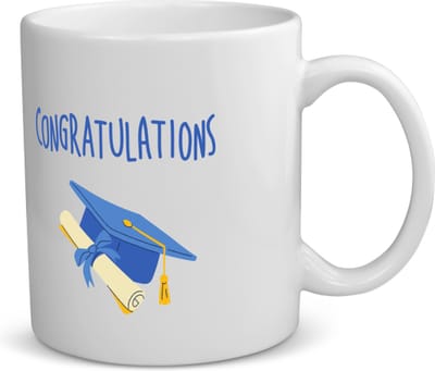 Akyol - congratulations muts en diploma koffiemok - theemok - Felicitatie - iemand die is geslaagd - gefeliciteerd - examen - school - diploma gehaald - 350 ML inhoud