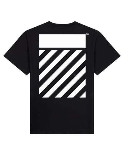 L/AB Off-White t-shirt jongens Diag Black - maat 140