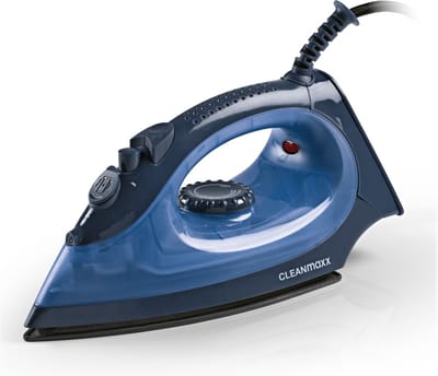 CLEAN Edition stoomstrijkijzer met keramische zool + temperatuurinstelling + zelfreinigende functie - blauw/donkerblauw