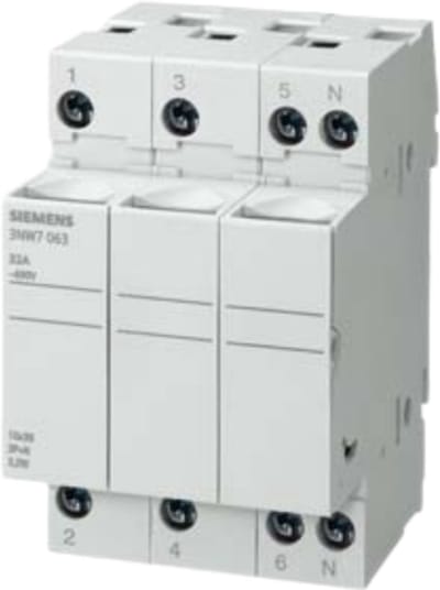 Siemens 3NW7161 3NW7161 Cilinderzekeringhouder Met statusaanduiding 50 A 690 V/AC 1 stuk(s) Piece