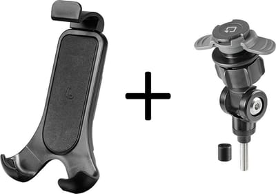 Titan Opti M6 Pro, schroefbevestiging met universele smartphone houder