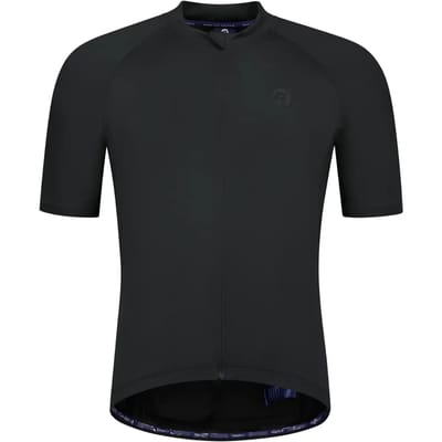 Rogelli Essential II Heren Fietsshirt - Korte Mouw - Lange Rits - Zwart