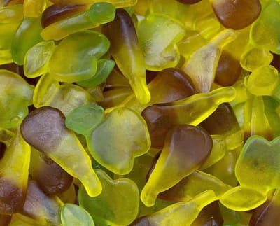 Candy Freaks Suikervrije Snoep Appels & Peren 450 Gram - Lactosevrij - glutenvrij - Zuivelvrij - Snoepgoed - Sinterklaas en kerst cadeau
