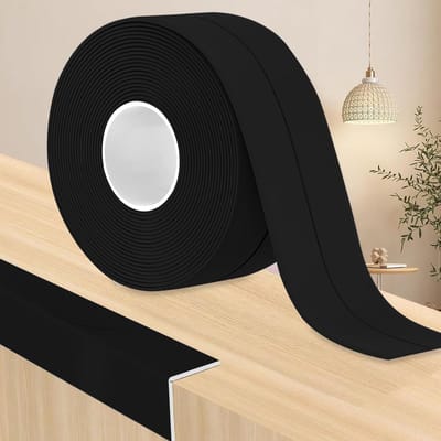 Dailygoods- PVC Plint Flexibel - Zelfklevende Plinten - Zachte Plint - Hoogwaardig PVC - Geschikt Voor Keuken/Badkamer - 30mm x 30mm x 24M