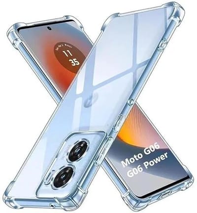 Transparant Hoesje Geschikt voor Motorola Moto G06 Power | Schokbestendig TPU | Back Cover | Dun | Flexibel | Shockproof | Doorzichtig