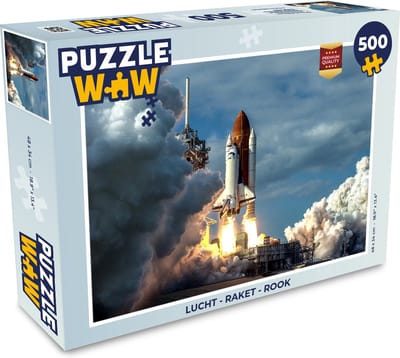 Puzzel Lucht - Raket - Rook - Legpuzzel - Puzzel 500 stukjes
