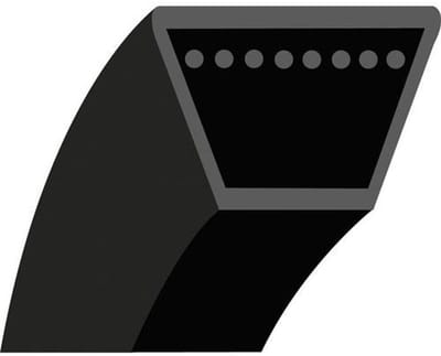 V-riem Zitmaaier - Trapeziumriem Aandrijving - Zitmaaier Onderhoud - Gladde trapeziumvorm - 2488 mm buitenlengte - Zwart