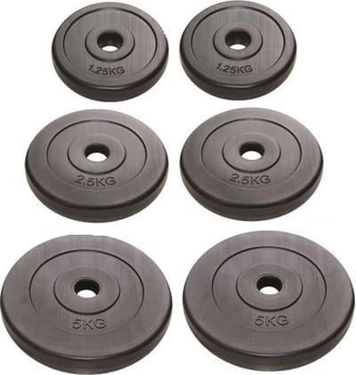 NexGen Kunststof schijvenset l Ø 30 mm l 2 x 1.25/2.5/5 kg