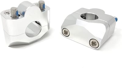 Stuurverhogers Motor - Stuur Riser Klemmen - Comfortabeler Rijden - 20mm Stijging - 22mm Stuur - Zwart