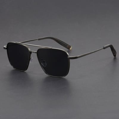 Lunettes de soleil rétro pour hommes Marque de designer Cadre en métal de haute qualité Protection UV400 Lunettes de conduite pour hommes